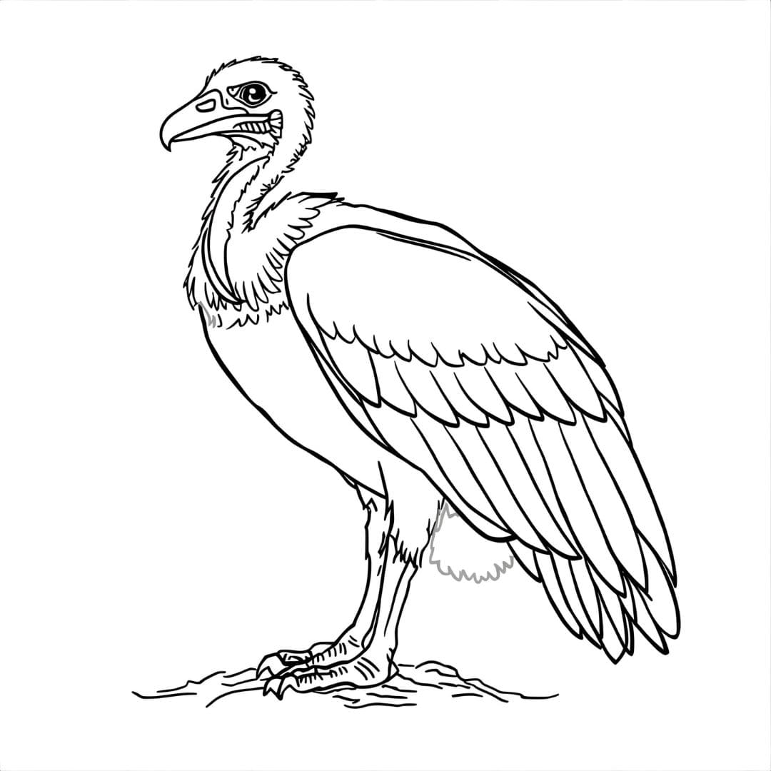 Avvoltoio comune da colorare