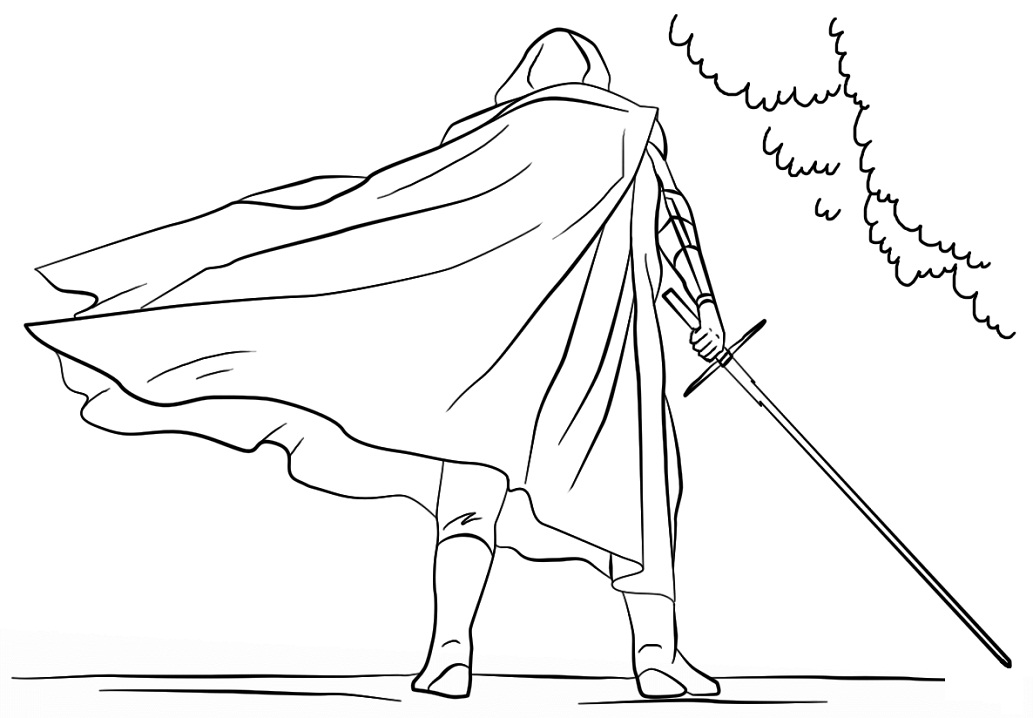 Awesome Kylo Ren da colorare