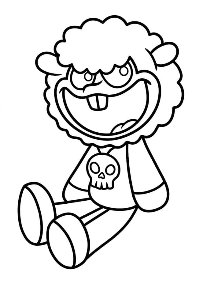 Baba Chops in Nightmare Critter da colorare