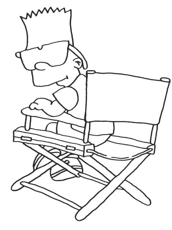 Bart Simpson gentile da colorare