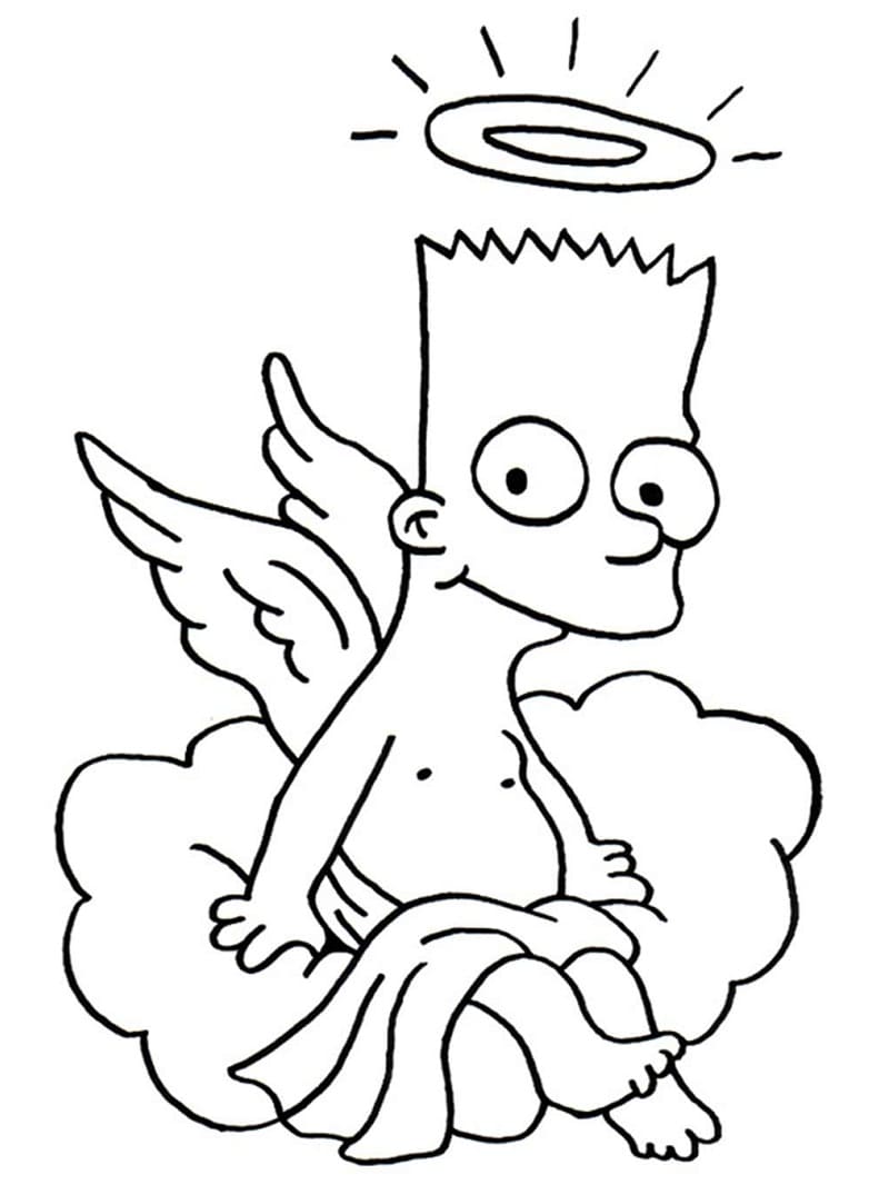 Bart Simpson ne I Simpson da colorare