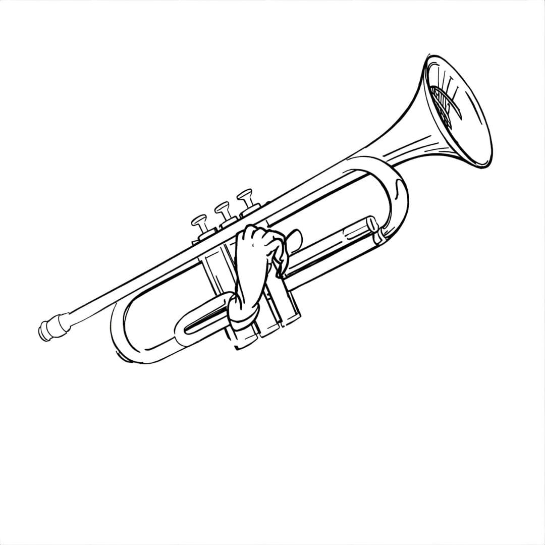 Basi di tromba da colorare