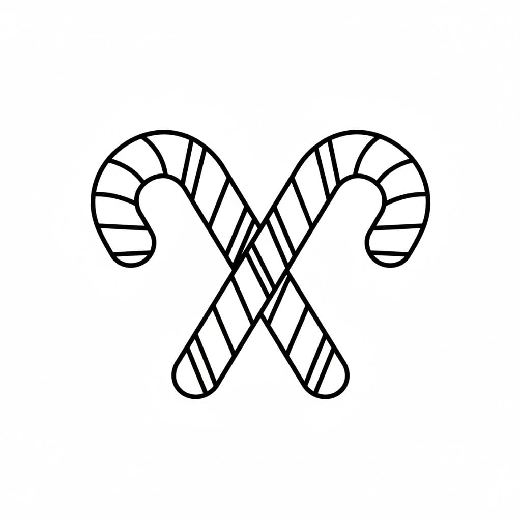 Bastoncini di zucchero doppi da colorare