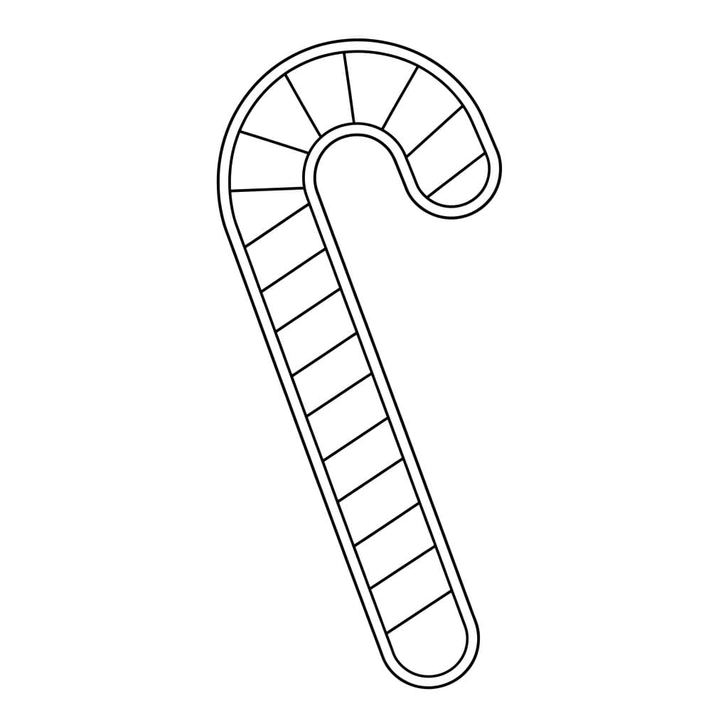 Bastoncino di zucchero a strisce da colorare