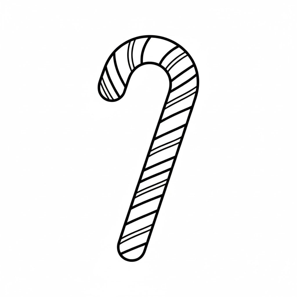 Bastoncino di zucchero con striscia esterna audace da colorare