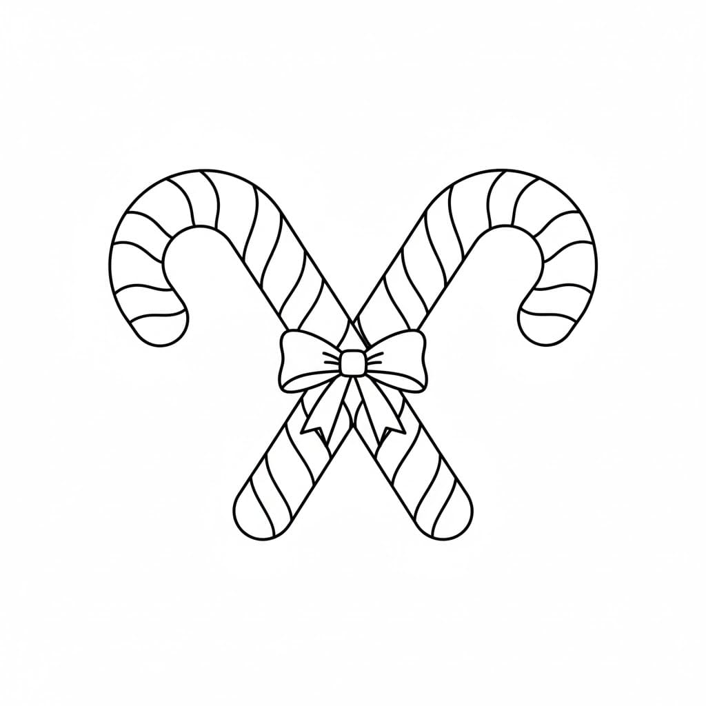 Bastoncino di zucchero doppio con fiocco da colorare