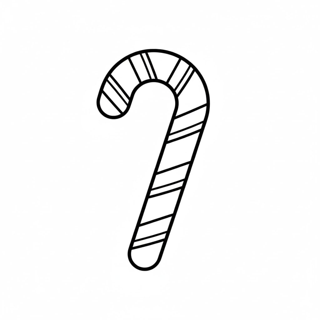 Bastoncino di zucchero gigante da colorare