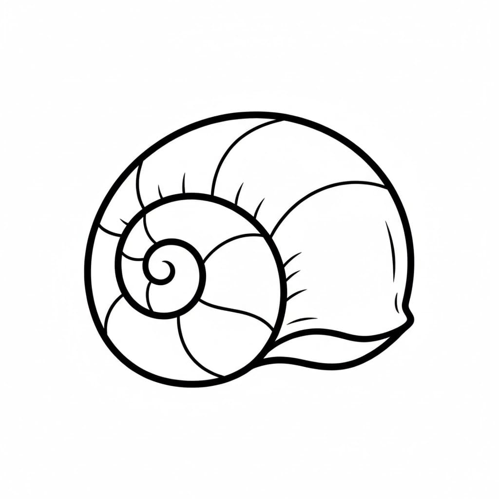 Bellissime conchiglie da colorare