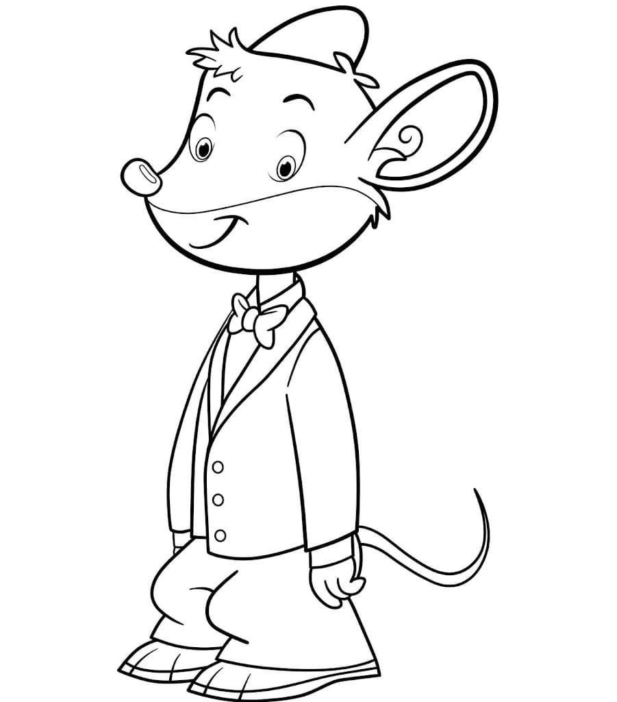 Benjamin Stilton elegante da colorare