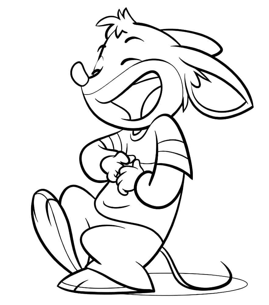 Benjamin Stilton ridere da colorare