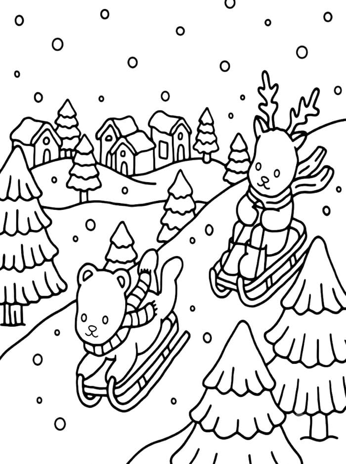 Bobbie Goods invernale da colorare