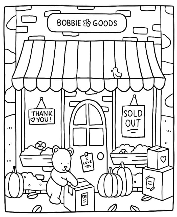 Bobbie Goods negozio da colorare