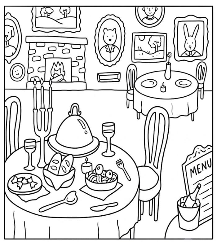 Bobbie Goods ristorante da colorare
