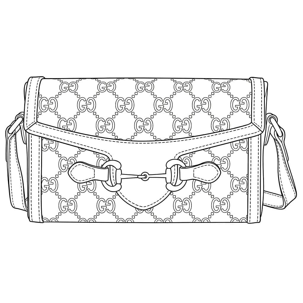 Borsa a tracolla Gucci da colorare
