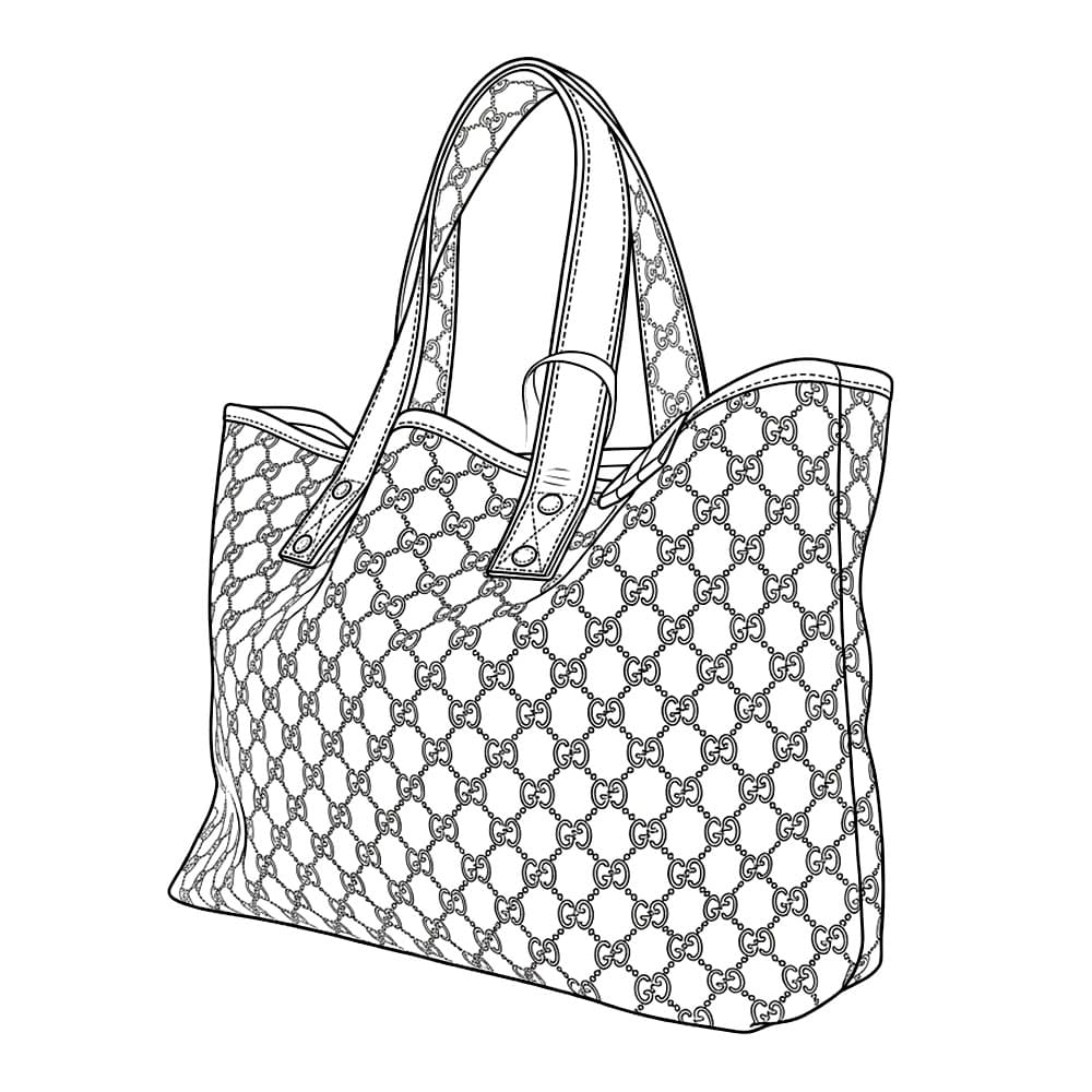 Borsa tote Gucci GG da colorare