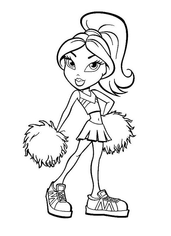 Bratz coloring page 1 da colorare