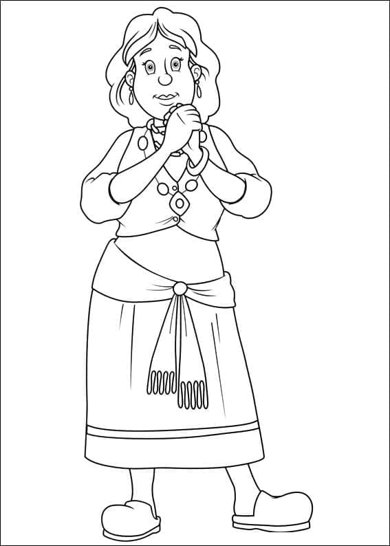 Bronwyn Jones di Sam il pompiere da colorare