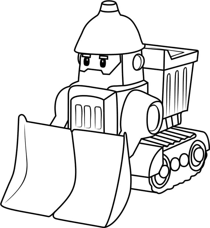 Bruner di Robocar Poli da colorare