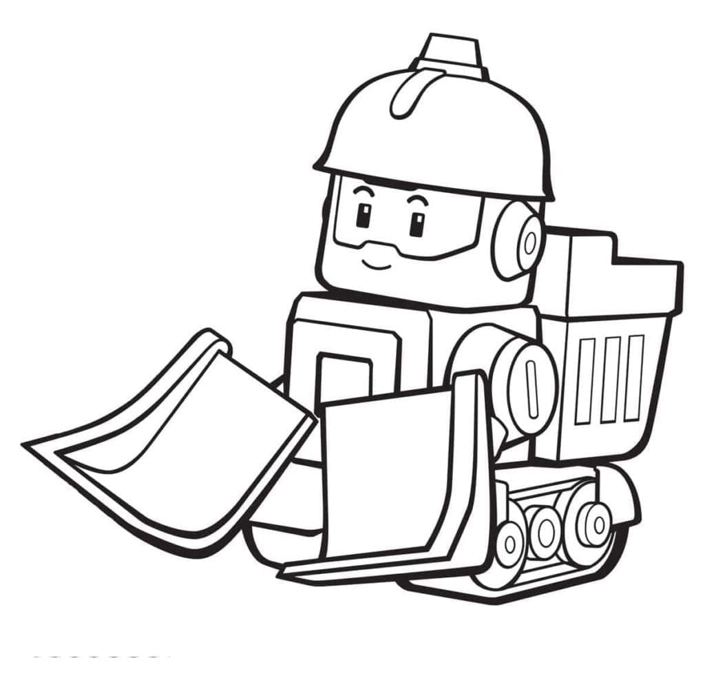 Bruny di Robocar Poli da colorare