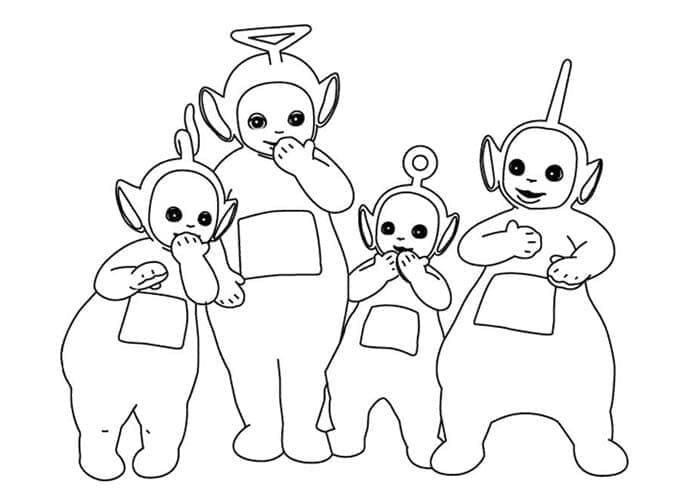 Buoni Teletubbies da colorare