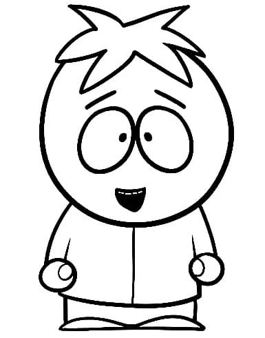 Butters Stotch di South Park da colorare