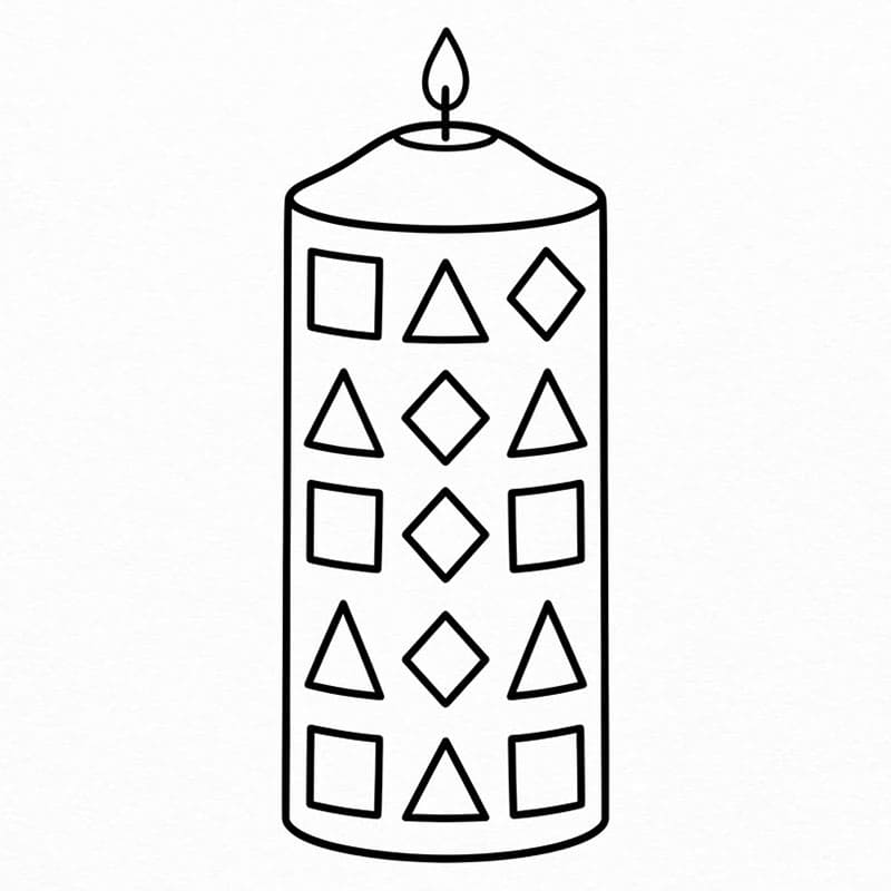 Candela di precisione da colorare