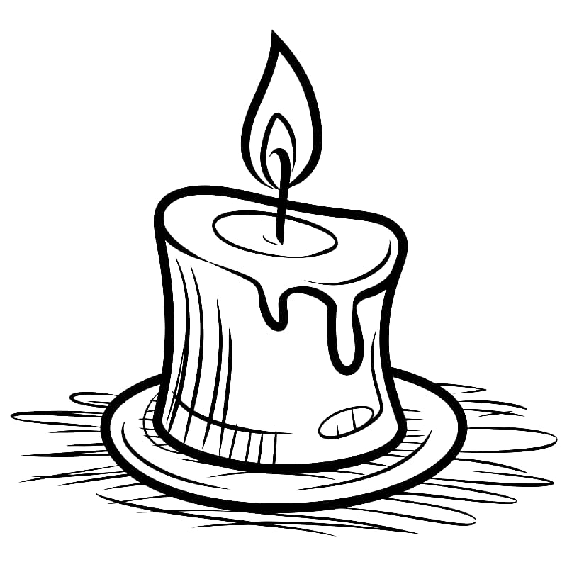 Candela facile da colorare
