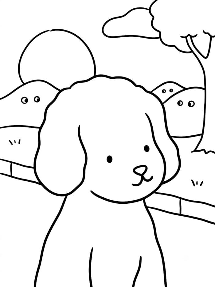 Cane di Bobbie Goods da colorare