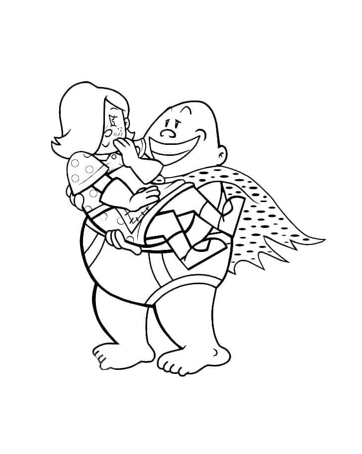 Capitan Mutanda è figo da colorare