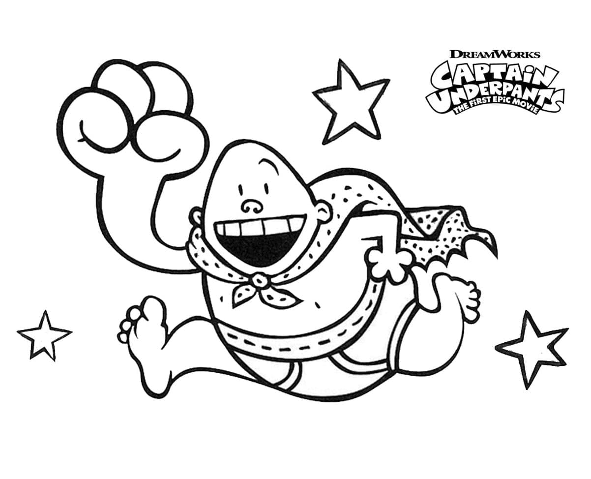 Capitan Mutanda esilarante da colorare