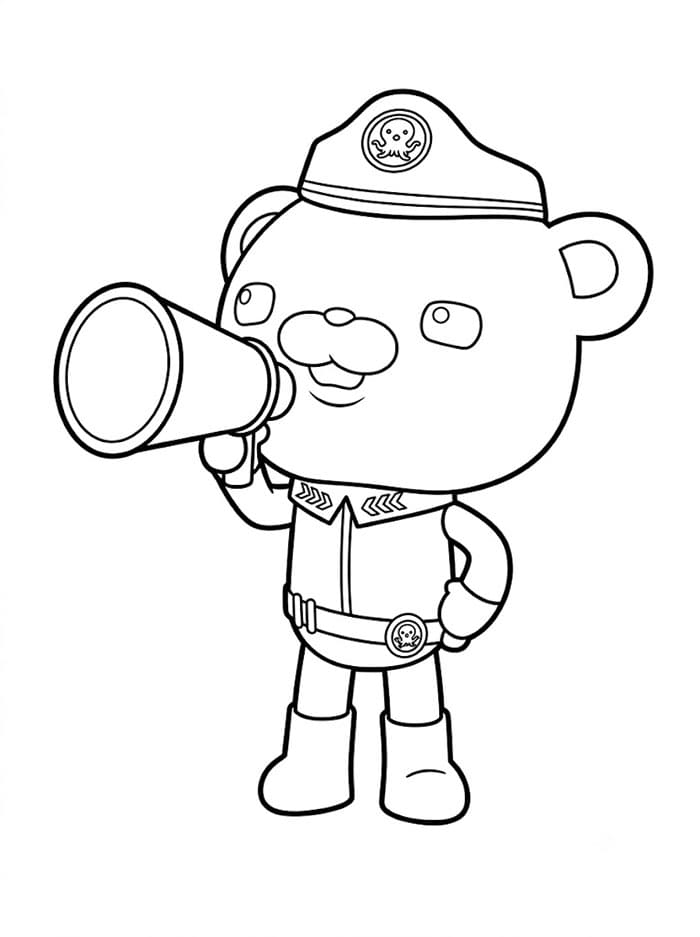 Capitano Barnacles Octonauts da colorare