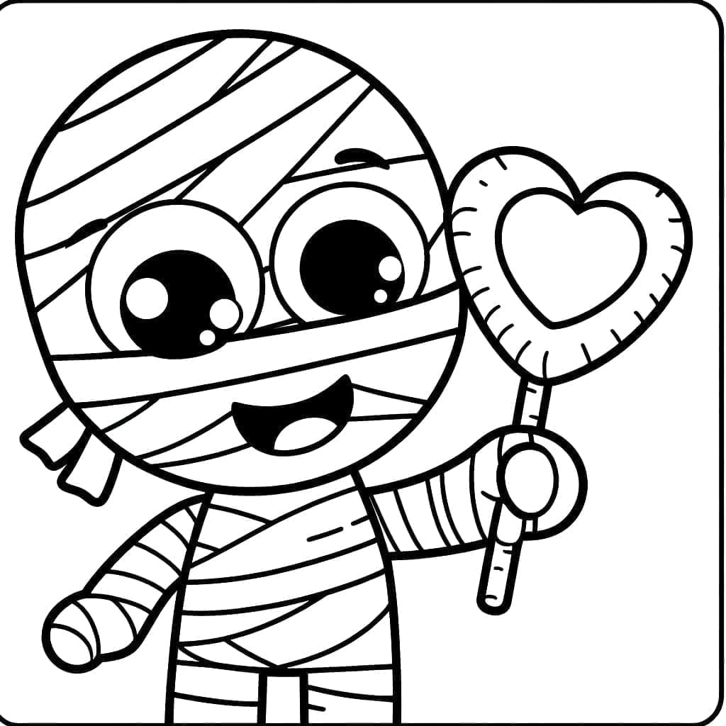 Carina Mummia da colorare