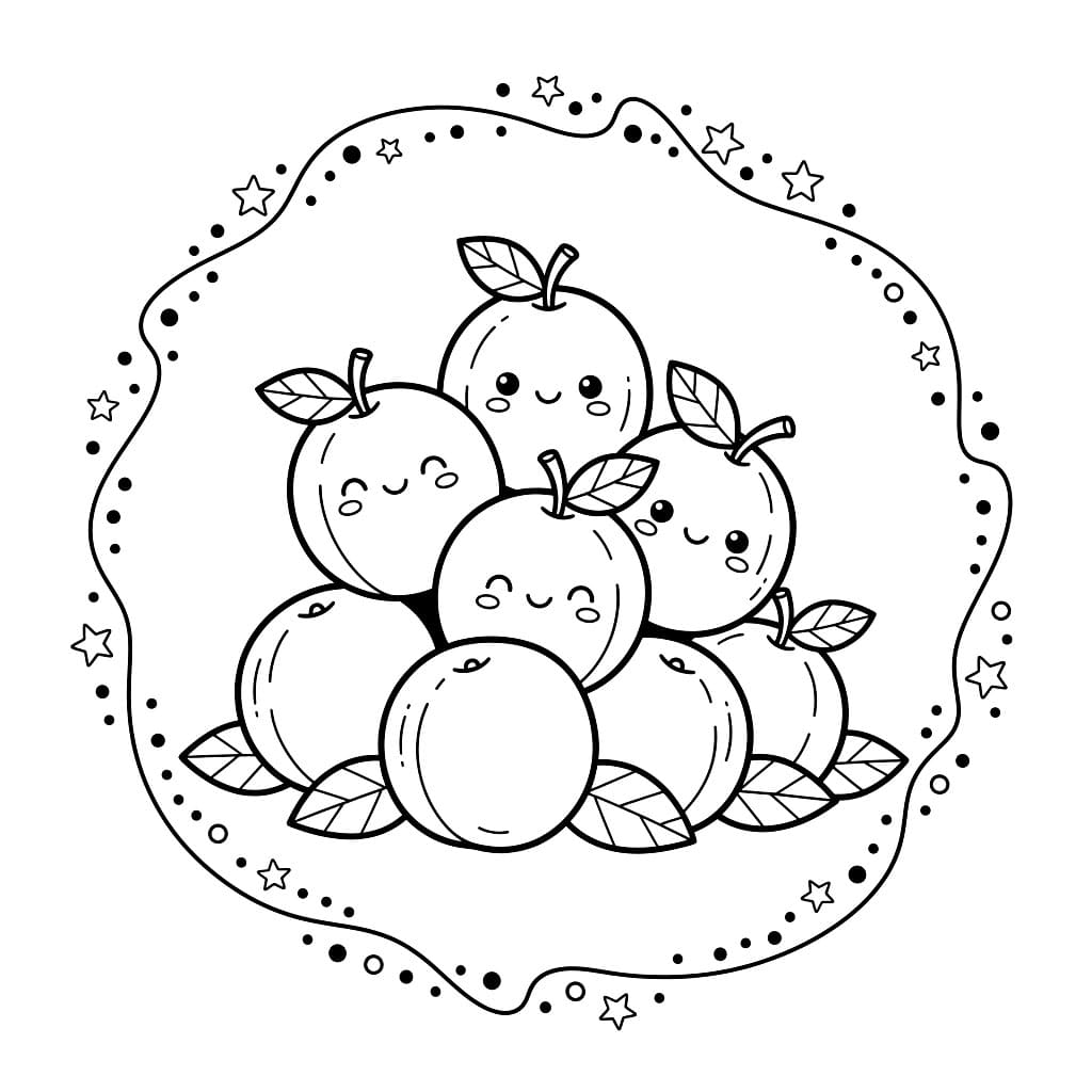 Cartone animato prugna da colorare