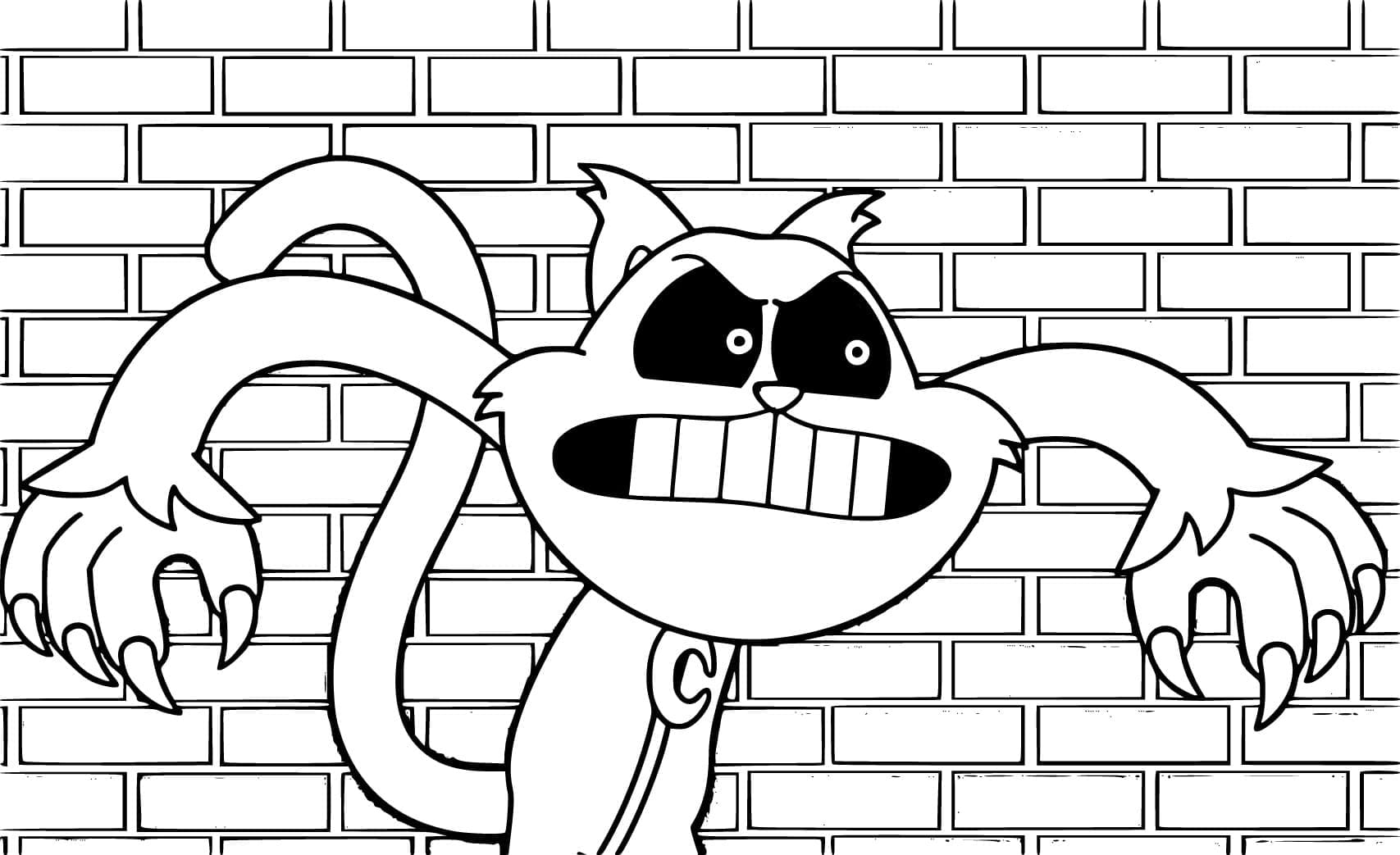 Catnap Gigante da colorare