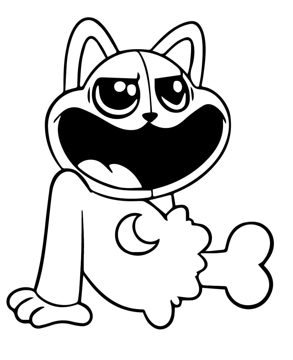 Catnap Inquietante da colorare