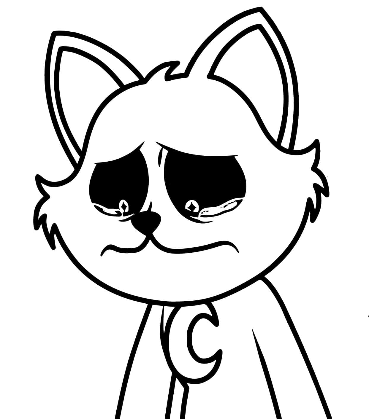 Catnap Triste da colorare