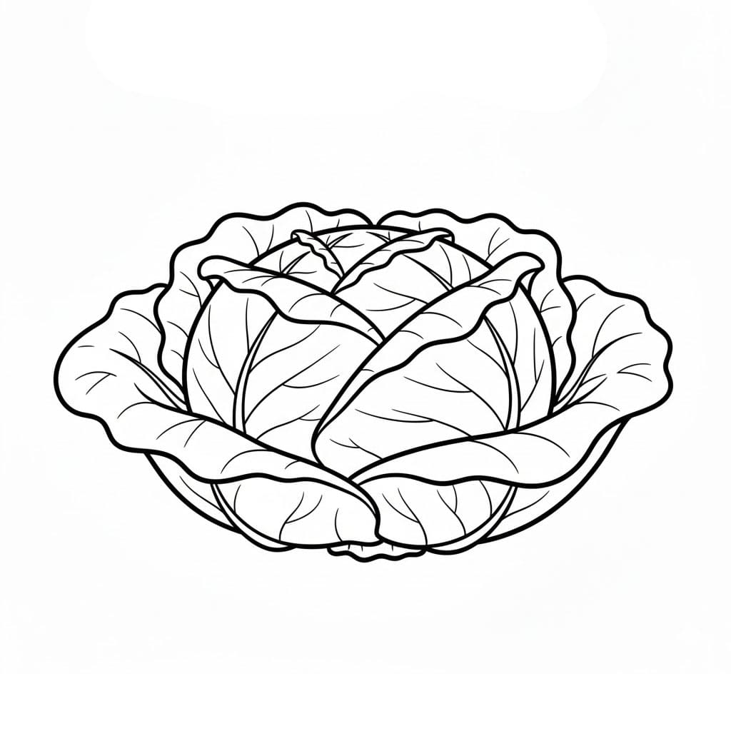 Cavolo delizioso da colorare