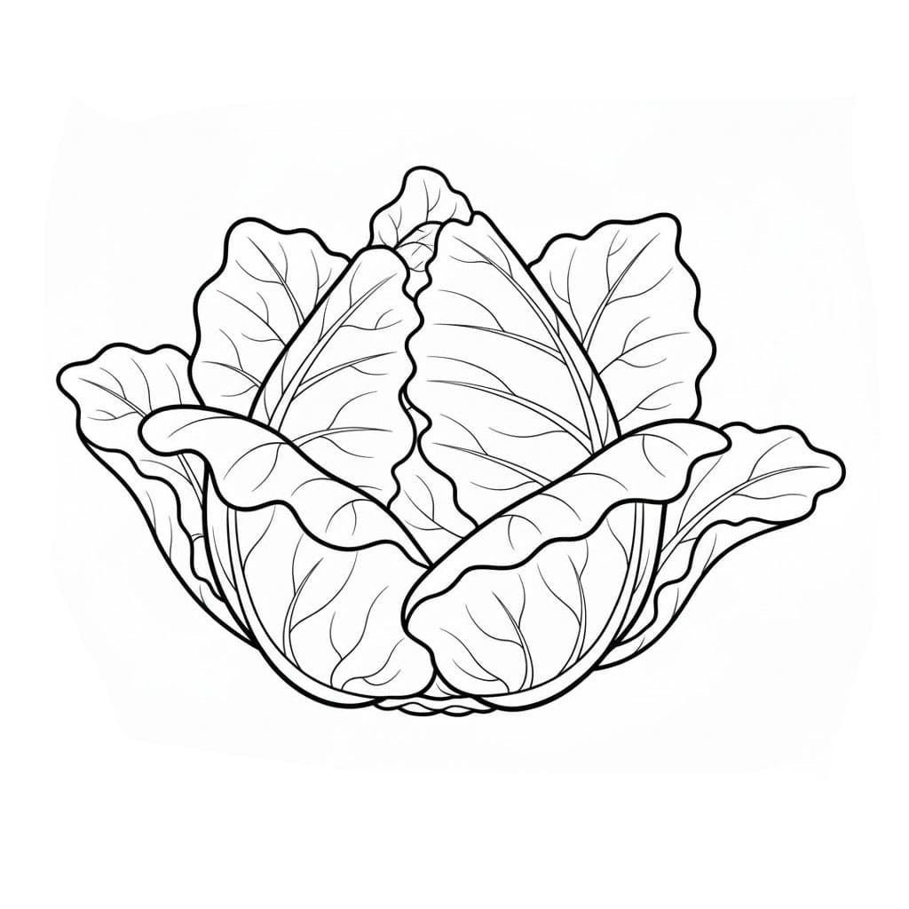 Cavolo gratis da colorare