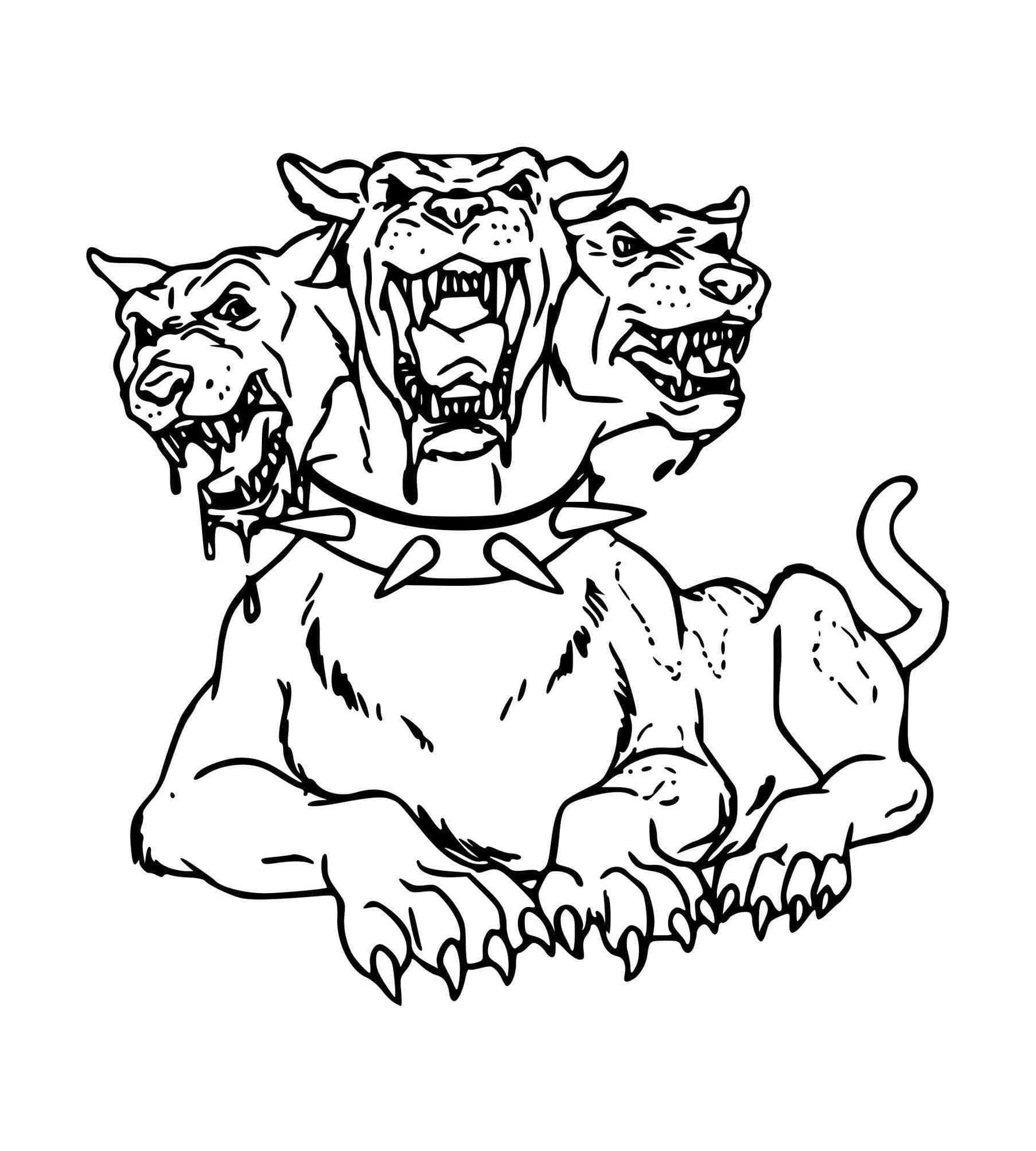 Cerbero Cacciatore Temibile da colorare