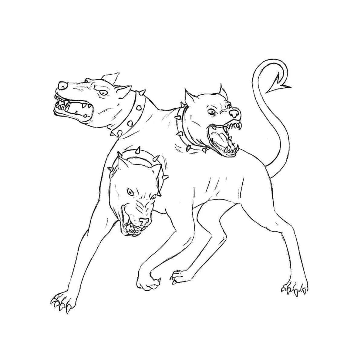 Cerbero Compagno Oscuro da colorare