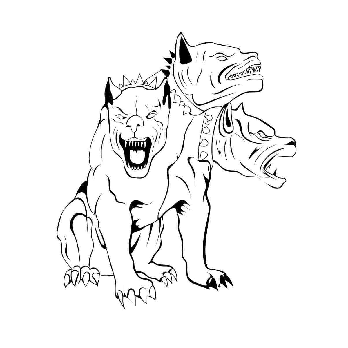 Cerbero Guardia Indomabile da colorare