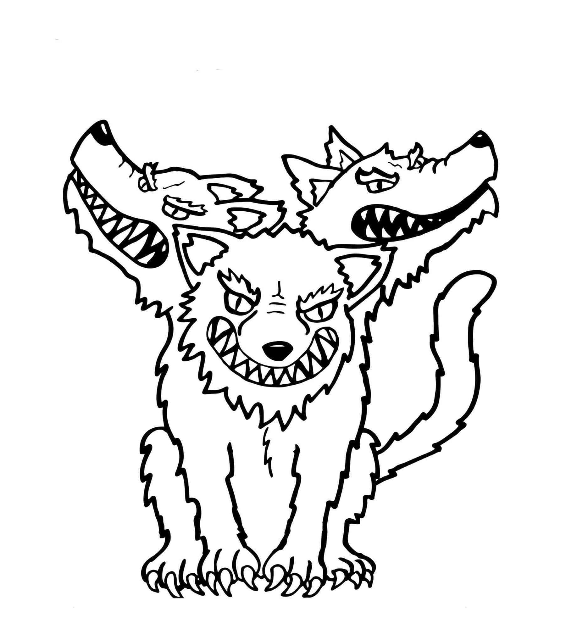 Cerbero Guardiano d'Acciaio da colorare