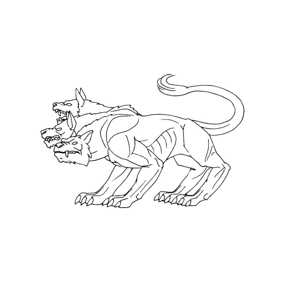 Cerbero Ombra Eterna da colorare