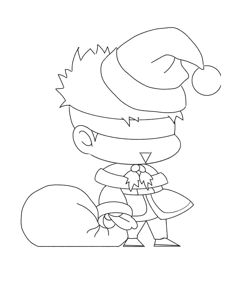 Chibi Satoru Gojo da colorare
