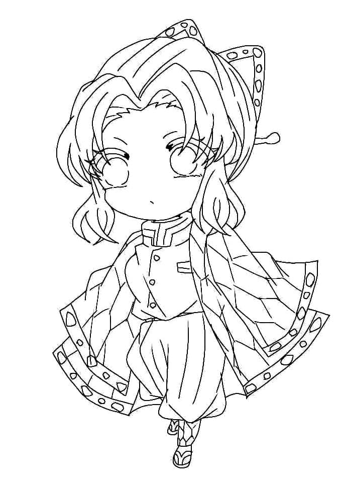 Chibi Shinobu da colorare