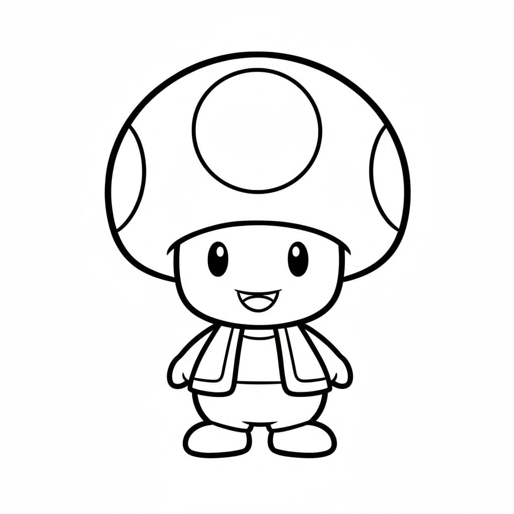 Chibi Toad da colorare