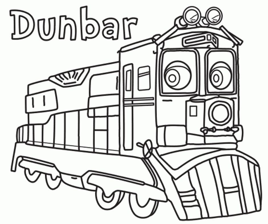 Chuggington Dunbar da colorare