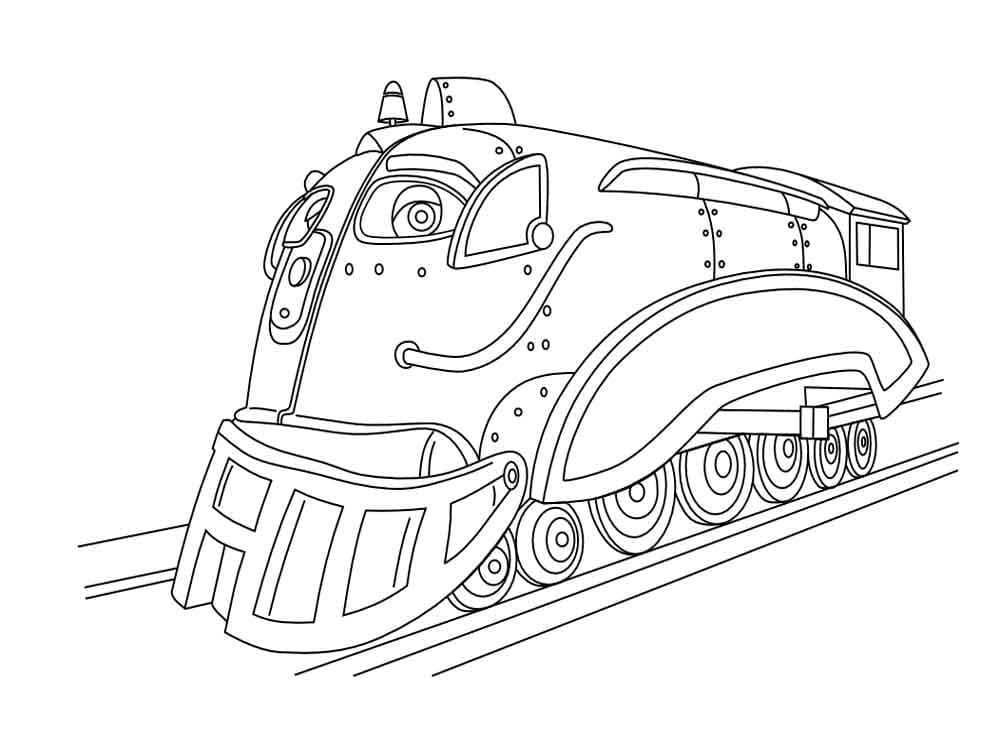 Chuggington Speedy McAllister da colorare