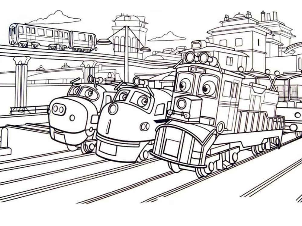 Chuggington gratis da colorare
