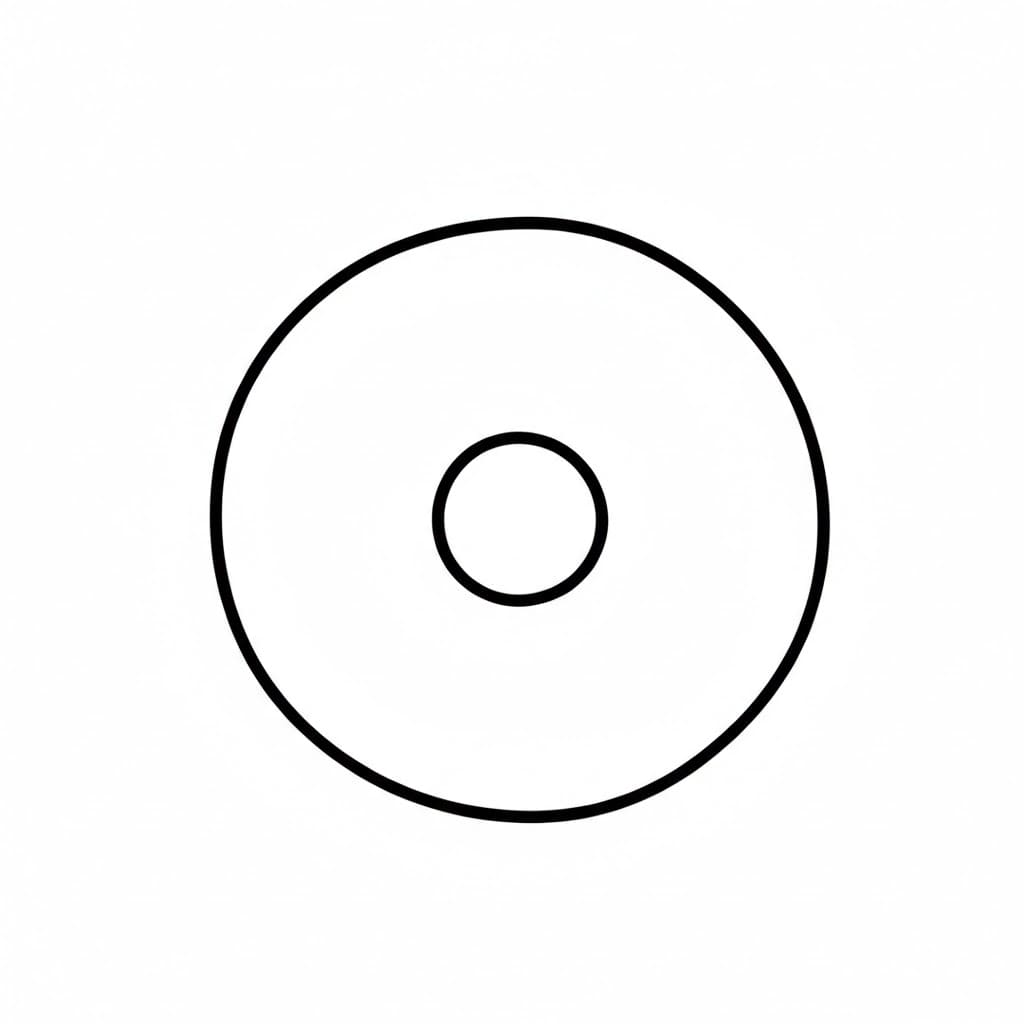 Ciambella base da colorare